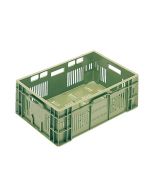 Plastic box Fruit & Vegetables 600x400x200 mm perf - green