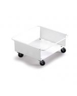 Trolley for single 90 L - White w/4 swivel wheels