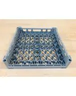 Dish basket 500x500 mm open sides - gray