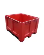 Closed tub Europlast CTR w/3 carriers - red