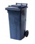 Waste container Europlast 2-wheel 120L dark gray