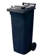 Europlast 2-wheeled waste container 140L dark gray