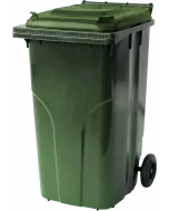 Europlast 2-wheeled 240L waste container green