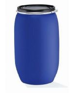 Plastic lidded dish 120 l. - Blue with black lid