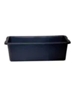 Plastic bin rectangular recycled plastic - 80L - Black