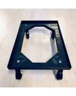 ESD trolley 620x420 mm - with rubber wheels - Black