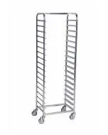 Box trolley galvanized 18 slots - 590x460x1880 mm