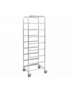 Box trolley zinc plated 8 slots - 590x460x1880 mm