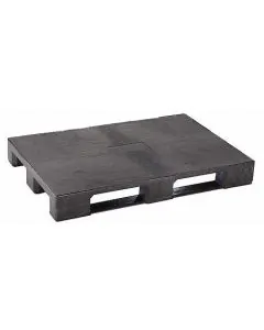 Plastic pallet type B800 regenerated w/o edges - Black