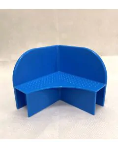 Stacking corner for pallet frames - blue - 95x95x90 mm