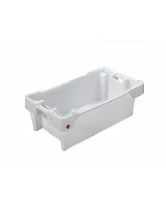Fishing box C stackable 800x450x270 mm 60L/40kg - white