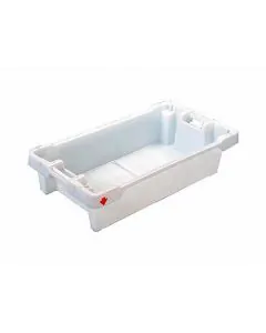 Fishing box C stackable 890x560x235 mm 75L/50kg - white