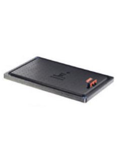 Lid EPP with lock for fridge 560x360x50 mm - black