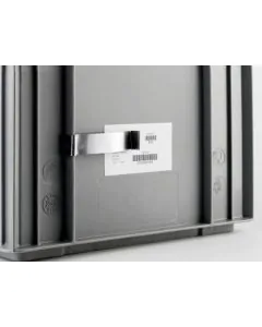 Steel label holder 80x20 mm - 7 g - dark steel