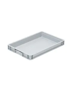 Plastic box Basicline 600x400x70 mm - Gray