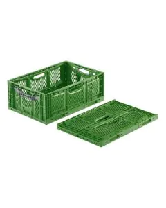 Folding box Cleverfresh 600x400x230 mm - green/grey