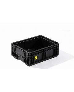 Plastic box KLT ESD - 400x300x147 mm - black
