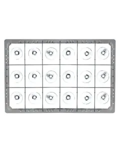 Dish basket 600x400 mm - 72 mm - 3x6 glasses