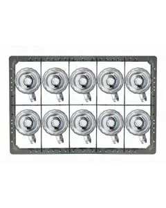 Dish basket 600x400 mm - 155 mm - 2x5 glasses