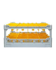 Dish basket 500x500 mm - 200 mm - 4x4 glass