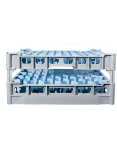 Dish basket 500x500 mm - 200 mm - 44 glass