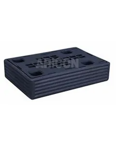 Waste bin 35 l. black with grate