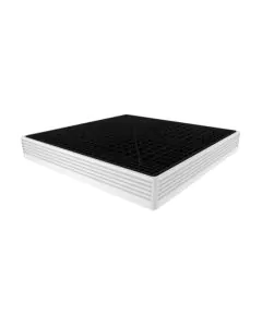 Waste bin 210 l. white with grate