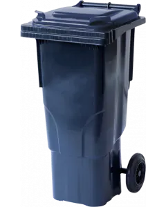 Europlast 2-wheeled 60L waste container dark gray