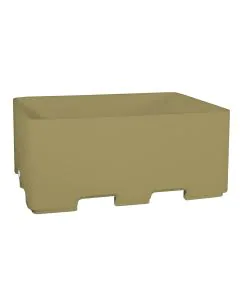 Insulated tub 1100 L - cream - PUR