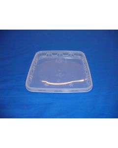 Plastic lid DQE35-5000 - 198x198 mm - Clear