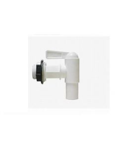 Drain tap 3/4", 16 mm - white