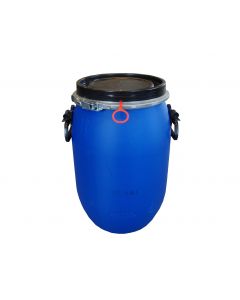 Plastic lidded dish 30 l. - Blue with black lid and handle