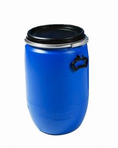 Plastic lidded dish 60 l. - Blue with black lid and handle
