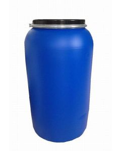Plastic lidded dish 220 l. - Blue with black lid