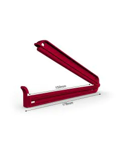 Bag clamp 178/150 mm - red