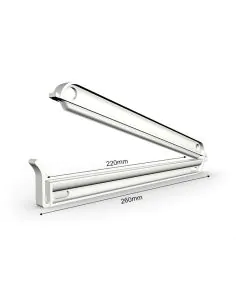 Bag clamp 260/220 mm - white