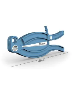 Gripper 245 mm with lock button - blue