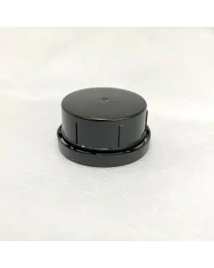 Capsule - Ø43mm - cone/locking ring/grooved - black