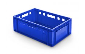 Meat box E2 - 600x400x200 mm - Impact resistant, Blue