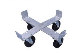 Trolley C for masonry bucket - with 4 rubber wheels