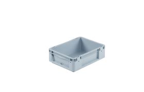 Plastic box S - 400x300x120 mm w/o hole - Gray