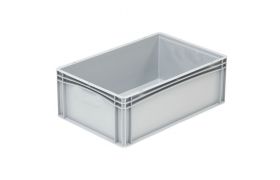 Plastic box Basicline 600x400x220 mm - Gray