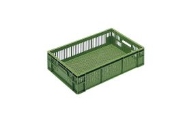 Chicken transport box 600x400x140 mm - green