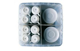 Room divider with 2 plates