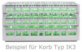 Dish basket 600x400 mm - 260 mm - 24 glasses