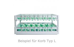Dish basket 600x400 mm - 260 mm - 33 glass