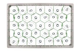Dish basket 600x400 mm - 260 mm - 3x4 glasses
