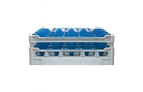 Dish basket 500x500 mm - 140 mm - 5x5 glass
