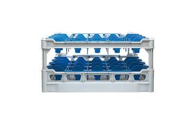 Dish basket 500x500 mm - 200 mm - 5x5 glass