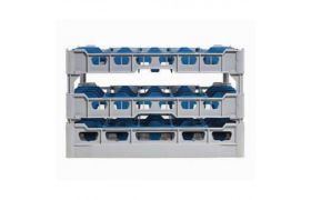 Dish basket 500x500 mm - 260 mm - 5x5 glass